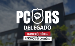 Logo Delegado PC/RS - Combo: Português Teórico + Resolução de Questões