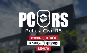 Logo Combo PC-RS - Português: Teoria + Resolução de Questões + Redação