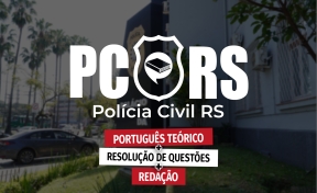 Logo Combo PC-RS - Português: Teoria + Resolução de Questões + Redação Escrivão e Inspetor