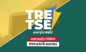 Logo TSE + TRE - Combo: Português Teórico + Resolução de Questões