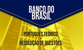 Logo Banco do Brasil - Combo: Português Teórico + Resolução de Questões