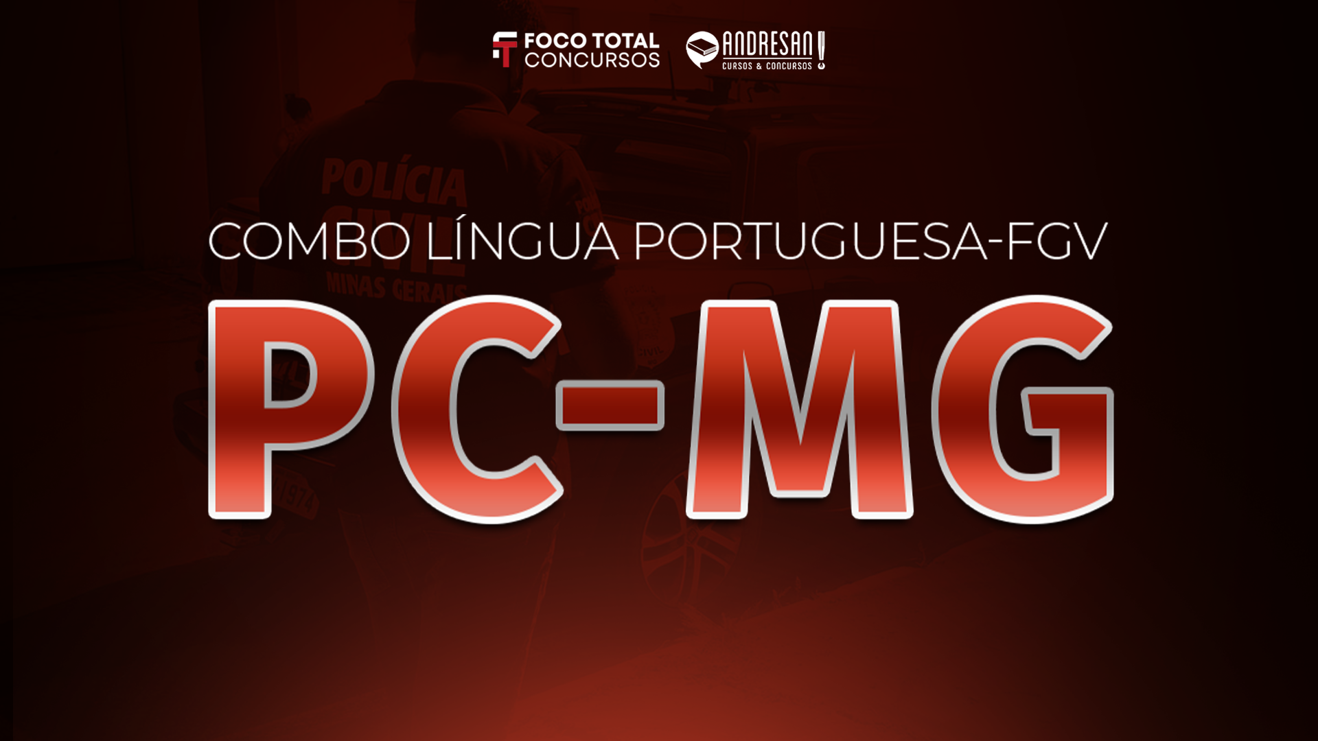 Logo PC-MG - Português FGV: Teoria + Questões on-line